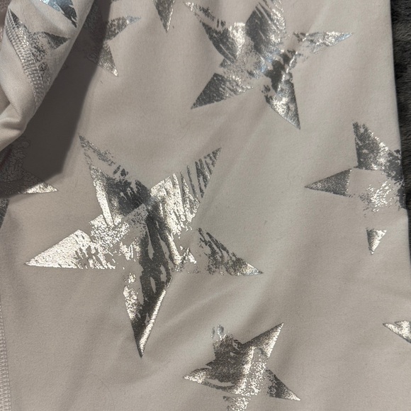 Aerie 7/8 Leggings with silver stars large - Picture 4 of 4
